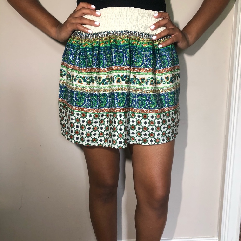Stretchy colorful skirt
